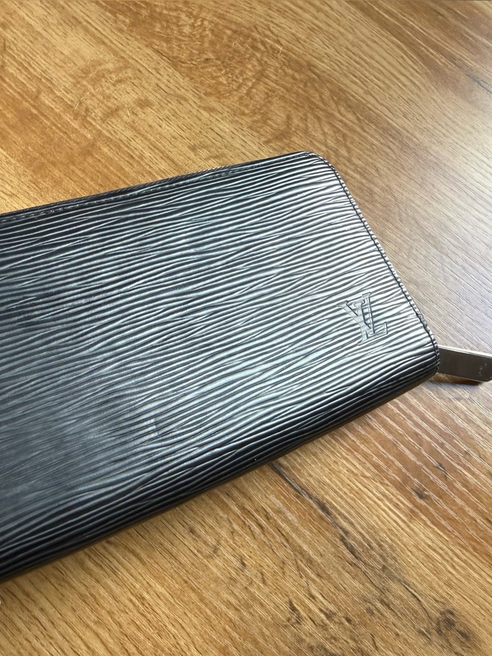 Louis Vuitton Black Epi Leather Long Wallet